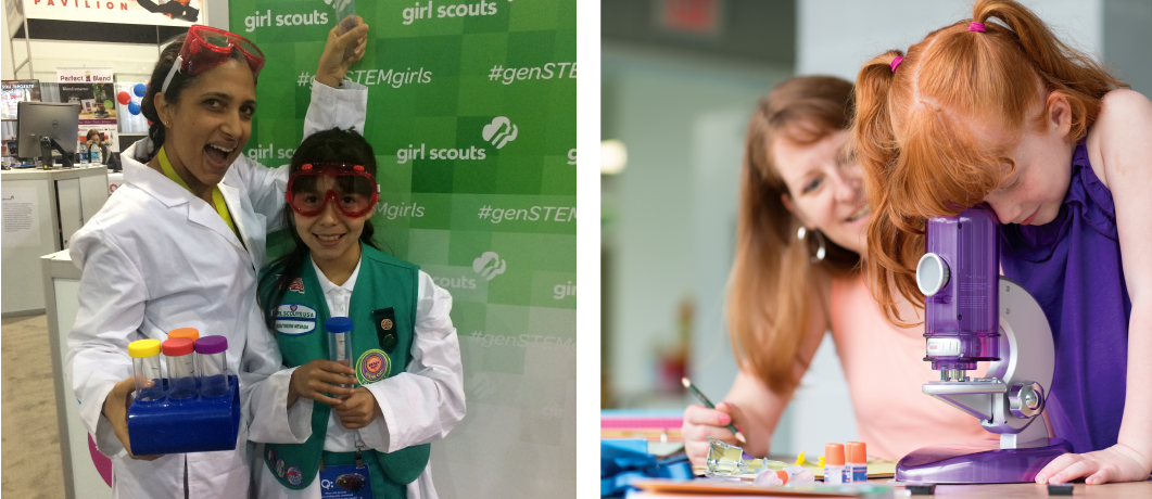 At Girl Scouts, everything she’ll do is designed with, by, and for girls. How awesome is that? At Girl Scouts, everything she’ll do is designed with, by, and for girls. How awesome is that?