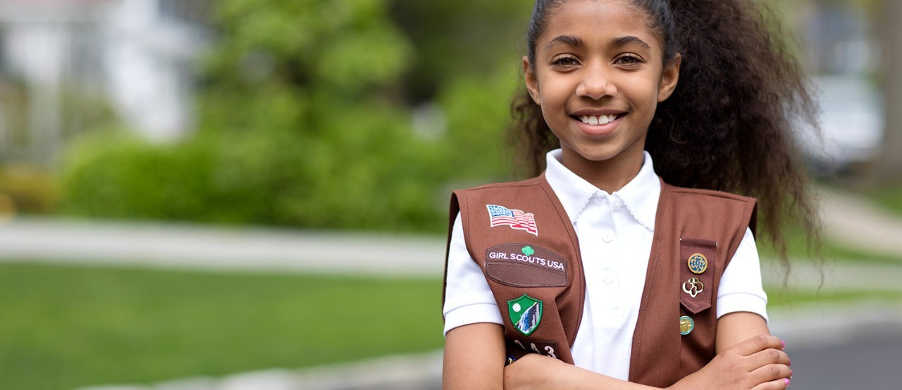 Girl Scout Brownie ready to change the world! Girl Scout Brownie ready to change the world!
